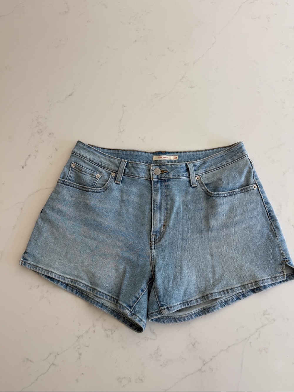 Levi's Light Wash Denim Shorts